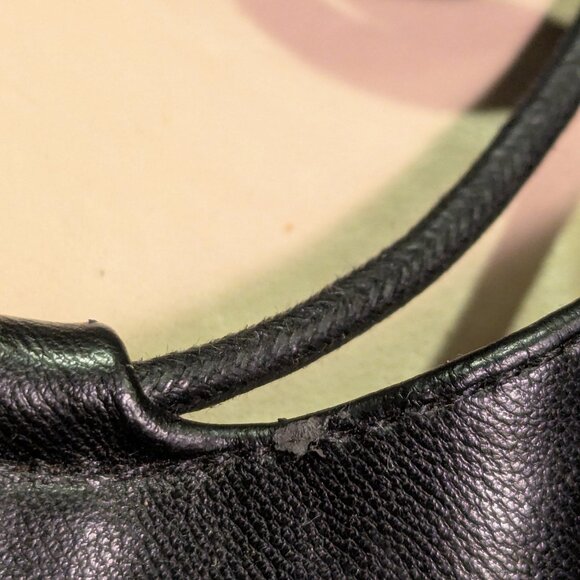 Bamboo black leatheresque "Sequel 04" lace up Ballet Flats Sz 7 - Picture 9 of 9